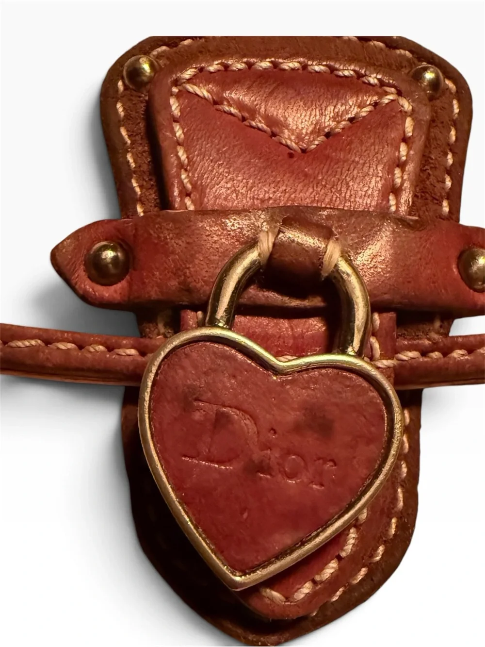 Christian Dior- AUTHENTIC 🍀 Vintage Romantique Trotter Heart Lock Long Wallet